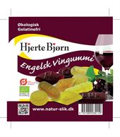 Engelsk Vingummi - Hjerte Bjørn - Økologisk & Gelantinefri 100 g 